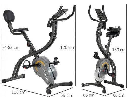 Велотренажер DFC X-BIKE HOMCOM B3386R