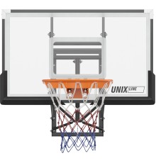 Баскетбольный щит регулируемый UNIX LINE B-BACKBOARD-PC 50"x32" R45