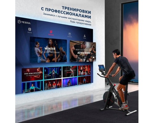 Велотренажер YESOUL SMART SPINNING BIKE V1 PLUSE белый