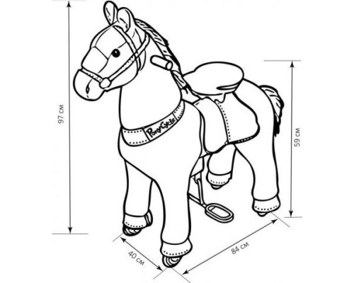 Поницикл PONYCYCLE Лошадка средняя Ux424