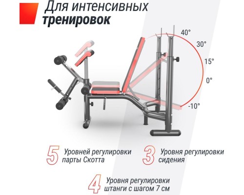 Скамья силовая со стойками UNIX FIT BENCH BENCH 135